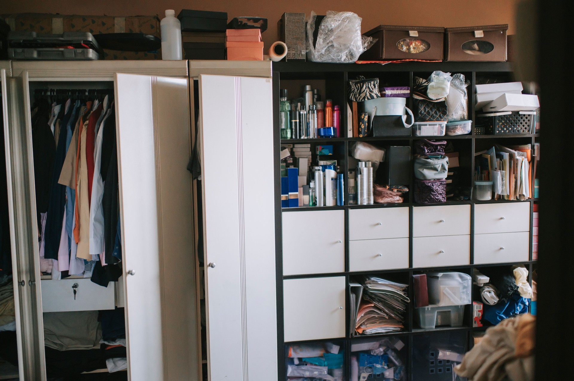 walking closet and storage room